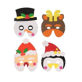 Mix Maskri tal-Milied tal-Foam (24 pz.)