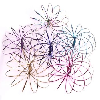 **RAGE 2018** Magic Rings / Flow Rings - Ċirku Maġiku Kinetiku 3D - MULTI COLOR | FUQ KARTA (10 biċċa)
