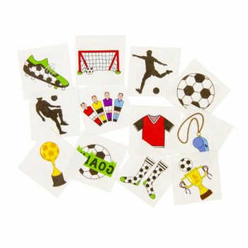 Fun Tattoos Futbol - Display b'48 Pakkett (12-il Tattoo f'kull pakkett)