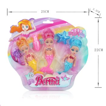 Sett ta' 3 Pupi Sirena fuq Card (6 sets)