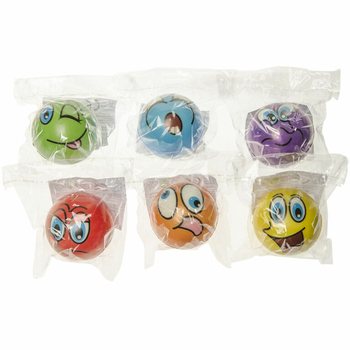 SMILEY STRESS BALLS F'DISPLAY (24 biċċa)