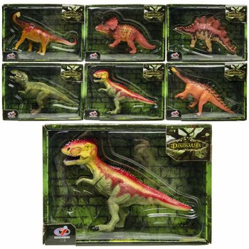 Figuri tad-Dinosawri - Kaxxa tar-Rigali Lussuża - Mix Varjetà (Sett ta' 6)