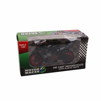 MUTUR SUPER SPORT DIE CAST, SKALA 1:24 F'DISPLAY (24 biċċa)