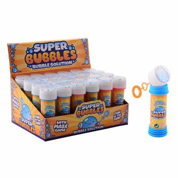 AQUA FUN - BUBBLES TAL-SAPUN, 60ML B'LOGĦBA TAL-PAZJENZA F'DISPLAY (24 biċċa)