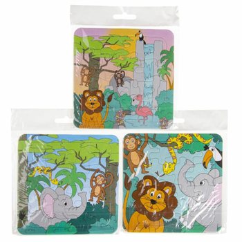 Mix Puzzles tal-Ġungla (14x14cm) - Pakkett Vantaġġuż 50 biċċa