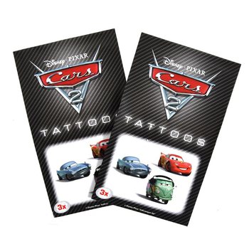 Sett ta' 3 Tatwaġġi Disney Cars 2 għat-Tfal (50 pz)
