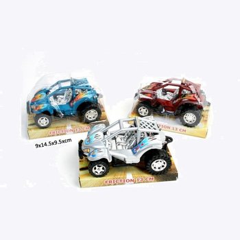 BUGGIES TAL-FRIZZJONI ROBUSTI FUQ KARTA BLISTER, 13 CM (12-il biċċa)