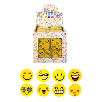 MUDELL GOMOM: SET TA' 4 GOMOM SMILEY F'DISPLAY (120 biċċa)
