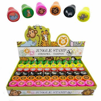 Timbri tal-Annimali tal-Ġungla f'Display (60 biċċa)