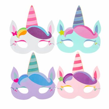 Mix ta' Maskri tal-Foam Unicorn (48 biċċa)