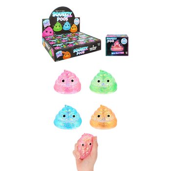 SQUEEZE POOP BIL-MILI SUGAR GEL GLITTER - KULURI MĦALLTA - F'DISPLAY (12-IL BIĊĊA)
