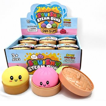 RAGE - Squishy Bun Dumplings KBAR (Daqs 8.5 x 8.5 x 4.8 Cm) - Viral 2026 Fidget Toy (12-il biċċa)