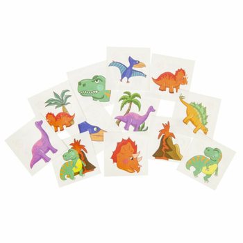 TATTOOS DIVERTENTI - MUDELL: DINOSAWRU, kull pakk fih 12-il Tattoo (48 pakk)