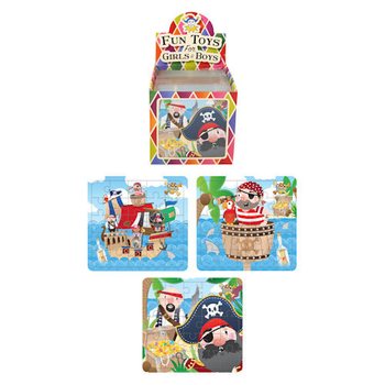 Puzzle tal-Pirati 13 x 12 cm f'Display (108 biċċā)