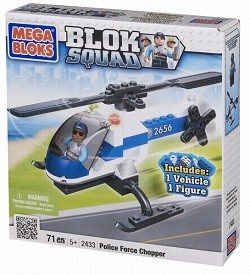 MEGABLOKS BLOK SQUAD ELIKOPTER TAL-PULIZIJA - 2433 (1 pz.)
