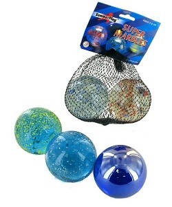 2 SUPER LARGE MARBLES (ĠGANTI) 60mm FIL-BORŻA (12-il biċċa)