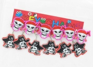 KEYCHAIN TAL-PIRATI BIL-GLITTER (12-il biċċa)