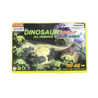 DINO GLOW IN THE DARK LI JINGĦALAQ (6 pz.)