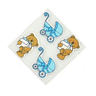 Stickers Dekorattivi - Baby Blue (Pakk ta' 20)