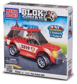 MEGABLOKS BLOK SQUAD FIRE PATROL SUV - 2432 (2 biċċiet)