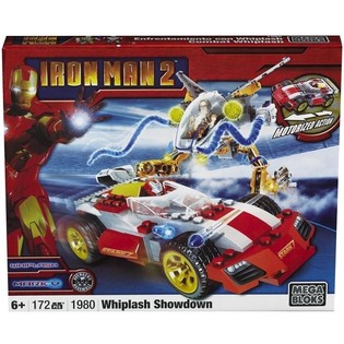 MEGA BLOKS Iron Man 2 Whiplash Showdown Sett tal-Logħob - 1980