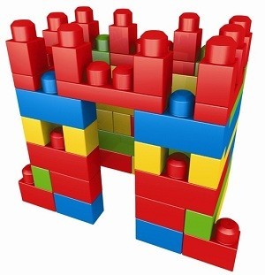 MEGA BLOKS Blokkijiet tal-Kostruzzjoni f'Borża (70 Biċċa) - 8309