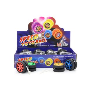 Yo-Yo f'Sura ta' Tyre tal-Karozza "Speedy" f'Display (12-il biċċa)