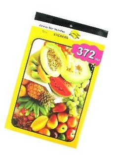Ktieb ta' Stikers Mudell: Frott (12 pz)