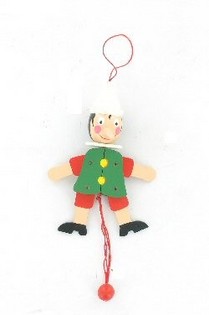 Arlekin ta' l-Injam Pinocchio - Jumping Jack (4 biċċiet)