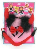 Diadema tax-Xitan b'Bow Tie u Denb (6 biċċiet)