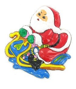 PJANĊA DEKORATTIVA - SANTA KLAWS FUQ KARRU (6 biċċiet)