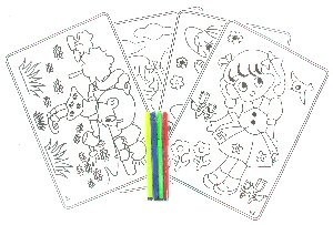 KARTI TAL-KULUR BIL-MARKERS (12-il biċċa)