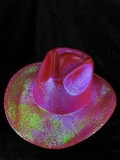 Kappell Cowboy bil-Glitter - Aħmar