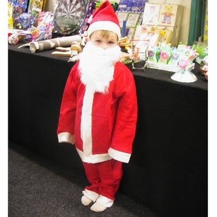 Kostum ta' Santa Claus għat-Tfal | Set ta' 4 Biċċiet