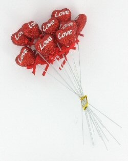 DEKORAZZJONI QALB LOVE (12-il biċċa)