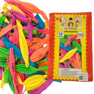 Punch Balloons bl-Elastiku (50 pz)