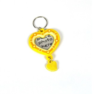 Keyring f'Sura ta' Qalb għar-Ritratti - Isfar (35 pz)