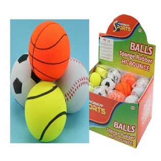 Bouncy Balls tal-Isport f'Display (24 biċċa)