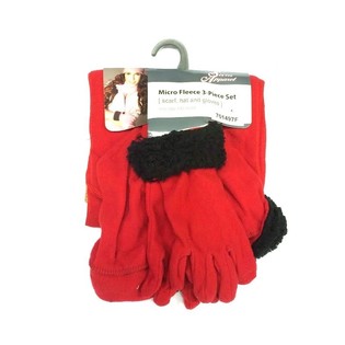 Sett tal-Microfleece bi 3 biċċiet Aħmar