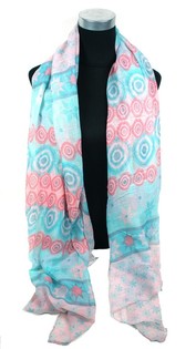 Scarf Stil Ibiza Roża/Turważ (1 pz)