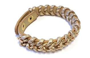 Ibiza Look Bracelet Implettjat Deheb/Kannella (1 pz)