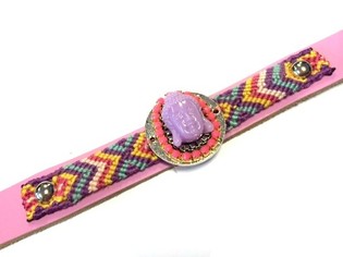 Bracelet tal-lussu Buddha vjola (1 biċċa)