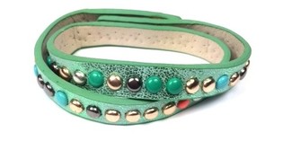Brazzuletta ħadra bi studs (1 pz)