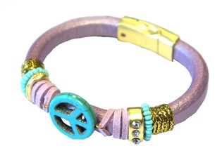 Ibiza Bracelet Vjola b'Simbolu Peace (1 pz)