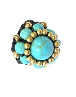 Ċurkett Stil Ibiza b'Ġebla Turquoise | Ċurkett Boho