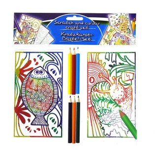 Sett ta' scratch & kulur ta' 8 biċċiet (24 pz.)