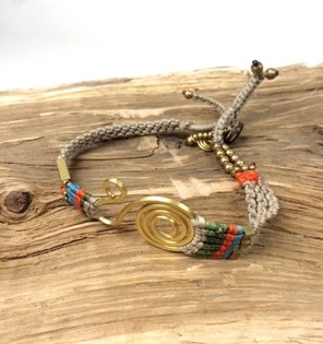 Ibiza Bracelet Handmade Originals Taupe (1 biċċa)
