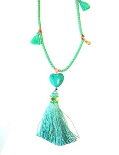 Kullana lewn it-Turquoise bi stil Ibiza u Qalb (pc 1)