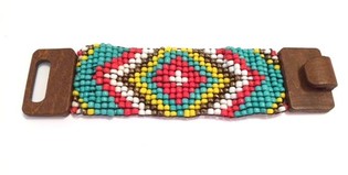 Ibiza Aztec Bracelet b'Morsa tal-Injam Safra (1 biċċa)