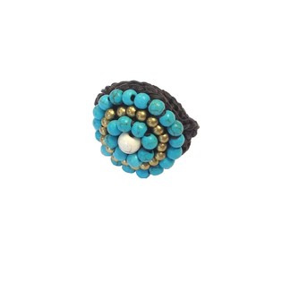 Ċurkett Stil Ibiza b'Gebel Turquoise (1 biċċa)